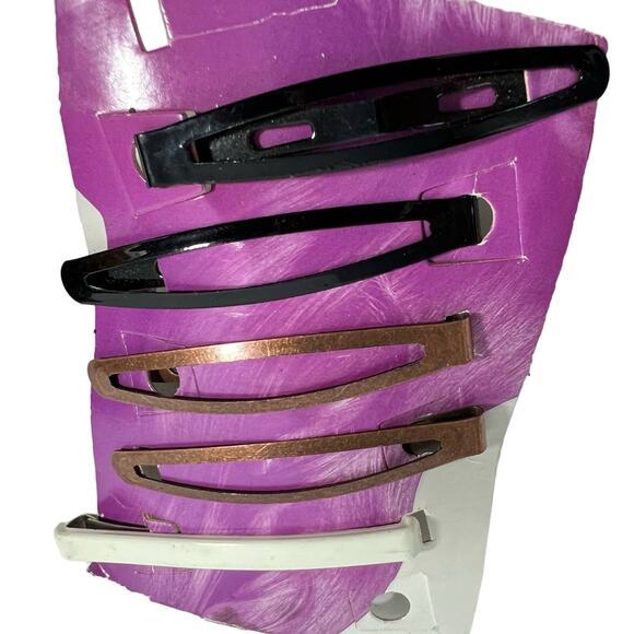 Goody vintage 3 snap barrettes one white clasp - Picture 2 of 4